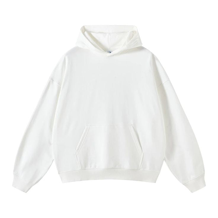 Basic White oversized Hoodie