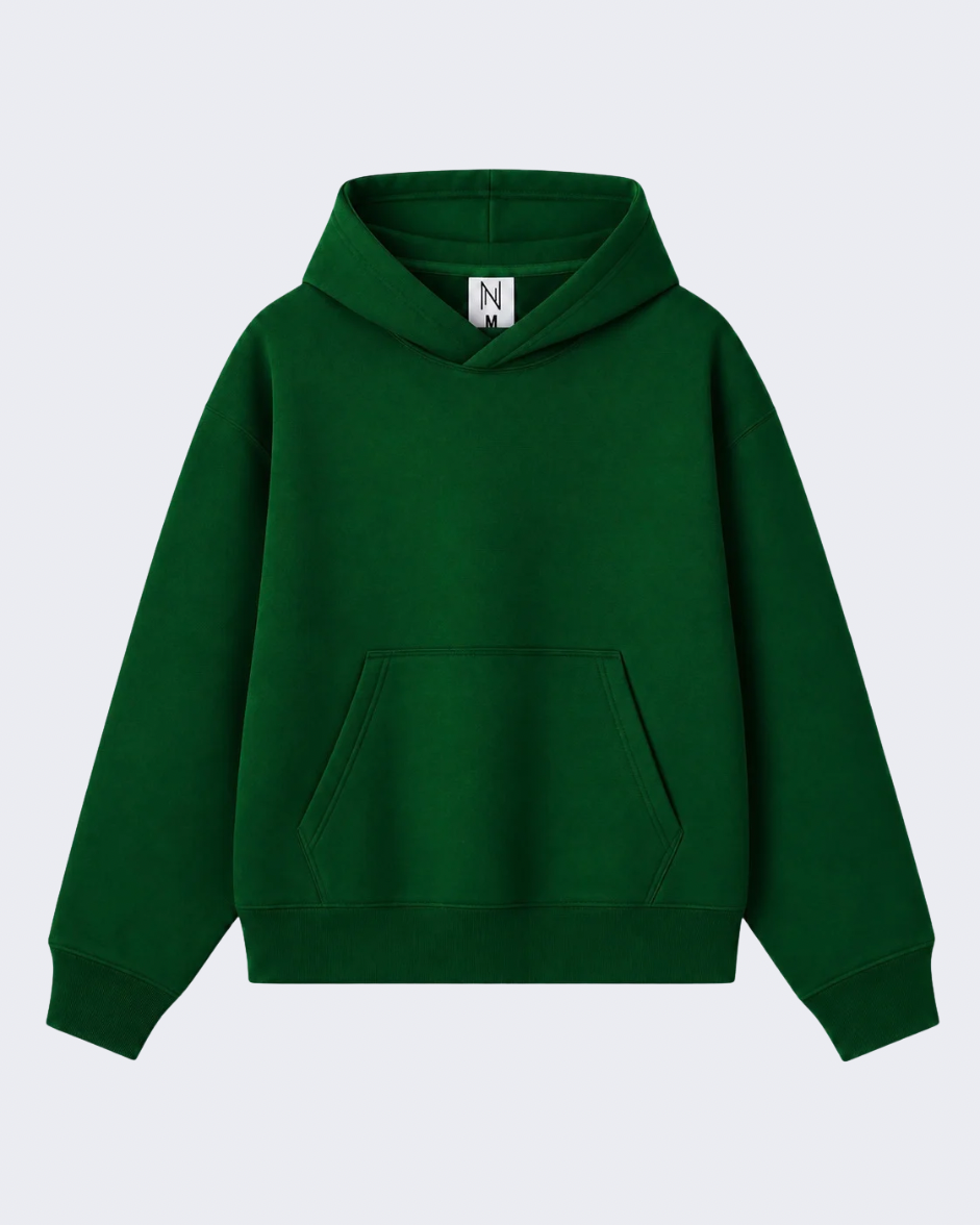 Deep Green Oversized Hoodie
