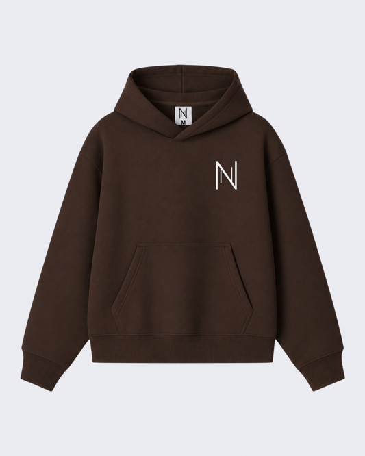Signature Brown Oversized Hoodie