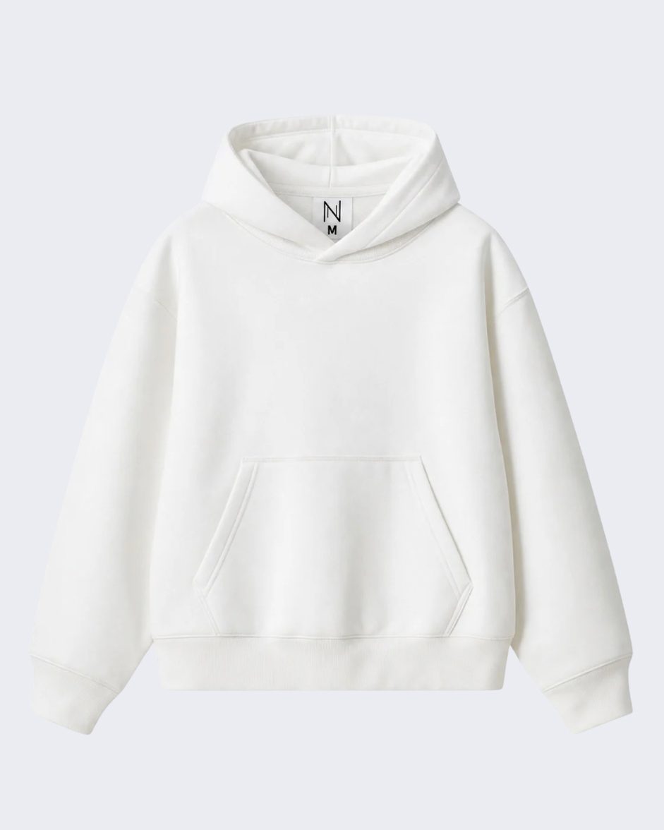 White Oversized Hoodie