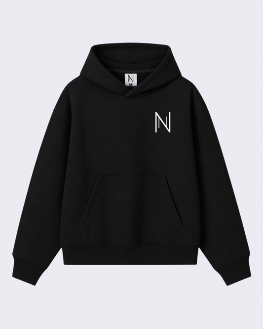Signature Black Oversized Hoodie