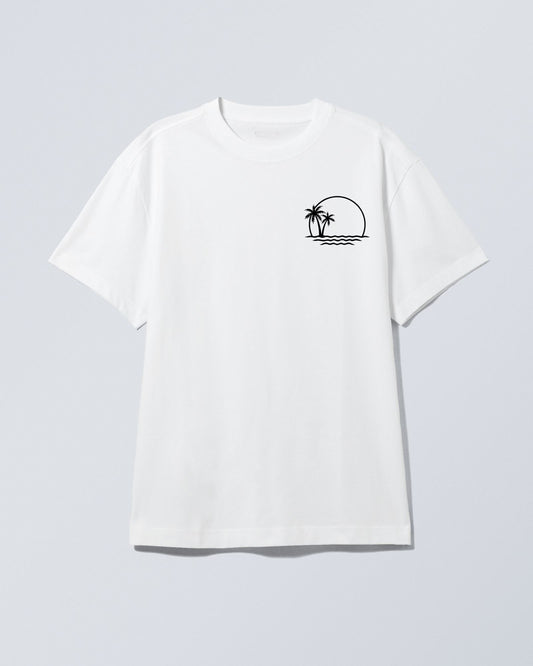 White Designed Oversized TShirt