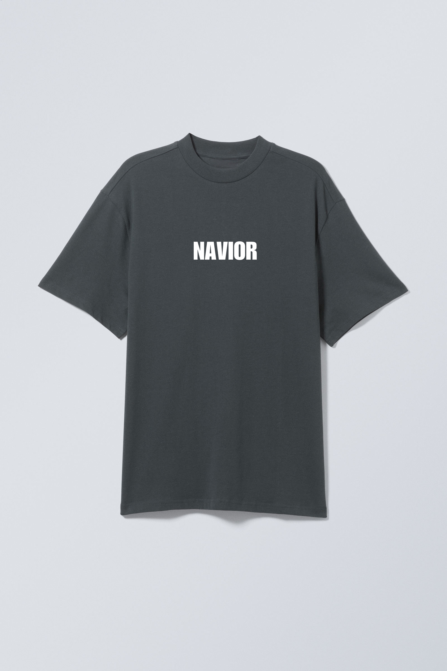 Signature Navy Grey Relaxed T-Shirt