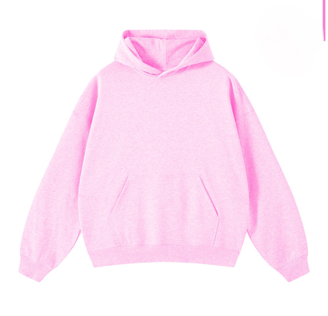 Basic Pink oversized Hoodie