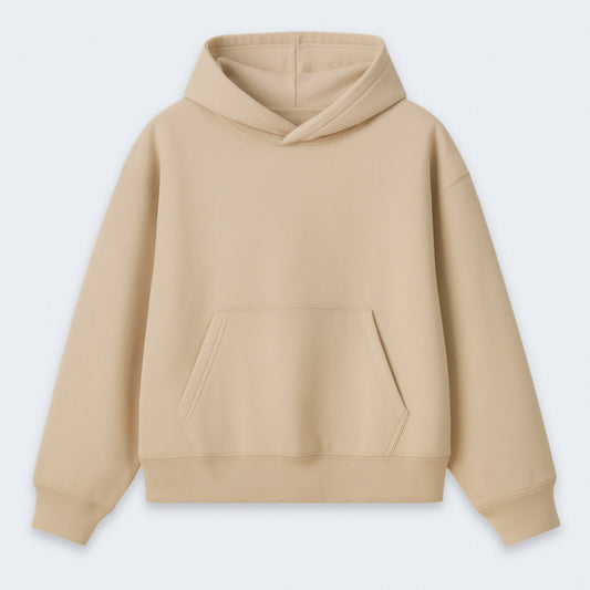 Beige Oversized Hoodie