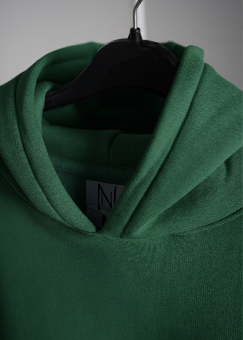 Signature Deep Green Oversized Hoodie